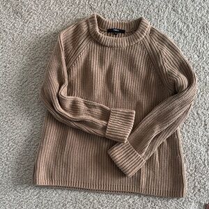 Quince Women's Camel Crew Neck Sweater